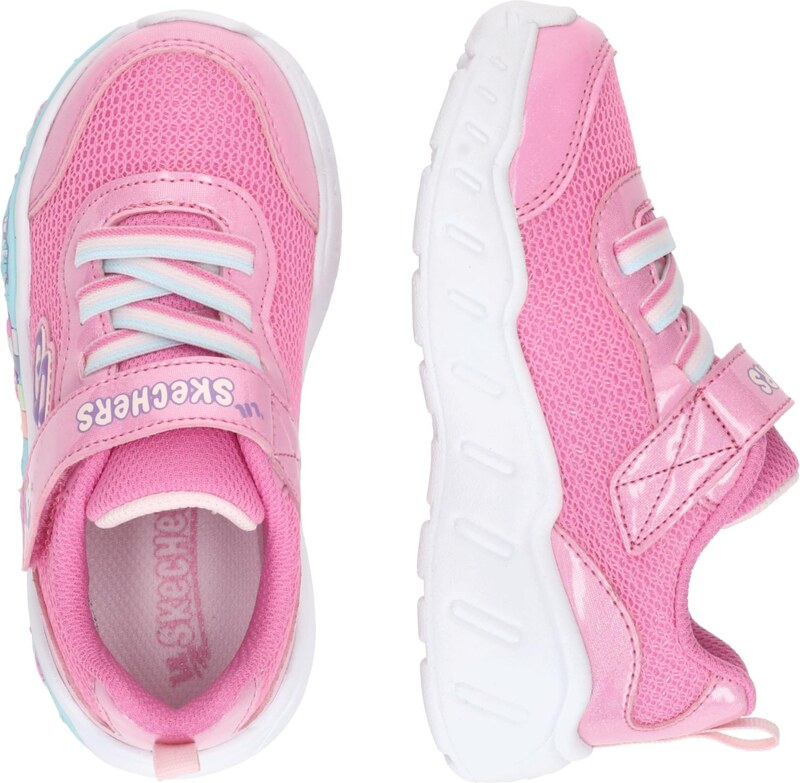 SKECHERS Sportcipő 'Play Scene- Fun Squad' kék / világoslila / rózsaszín