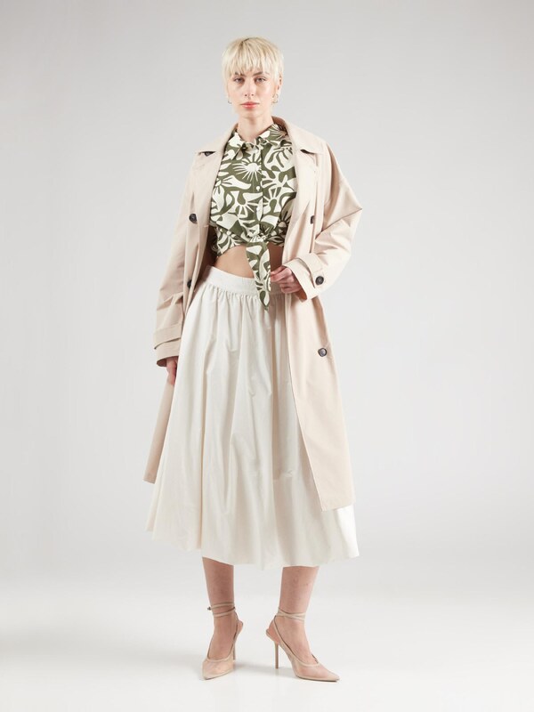 ONLY Blúz 'ONLJAKIRI LINEN' elefántcsont / olíva