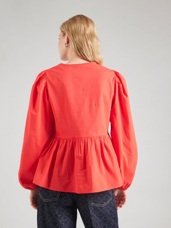 PIECES Blúz 'PCJOLLY' rikító piros