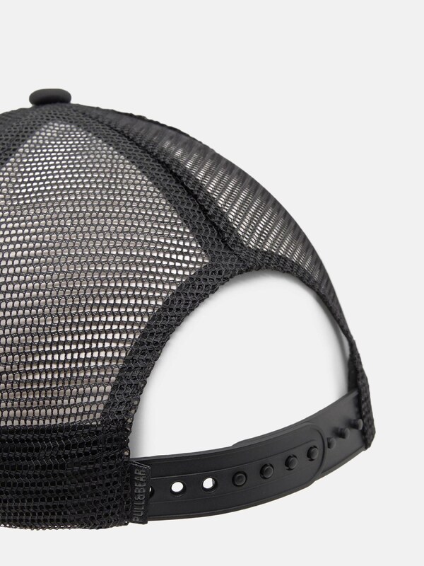 Pull&Bear Sapkák 'ORIGINAL CLUB' fekete / fehér