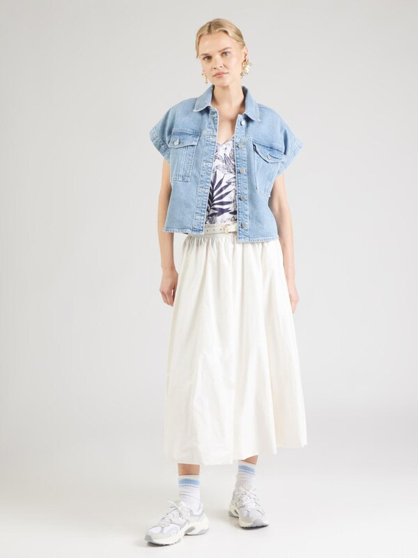 UNITED COLORS OF BENETTON Póló kék / fehér