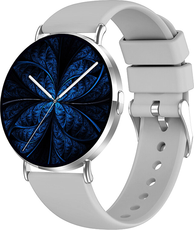 Madvell Elori ezüst okosóra szilikon szíjjal