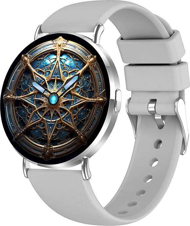 Madvell Elori ezüst okosóra szilikon szíjjal