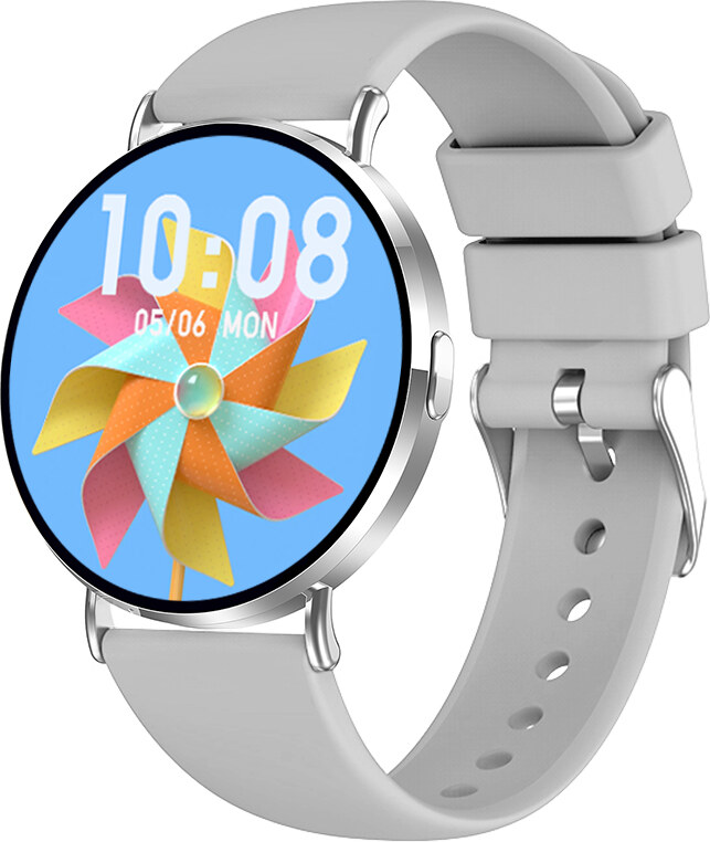 Madvell Elori ezüst okosóra szilikon szíjjal