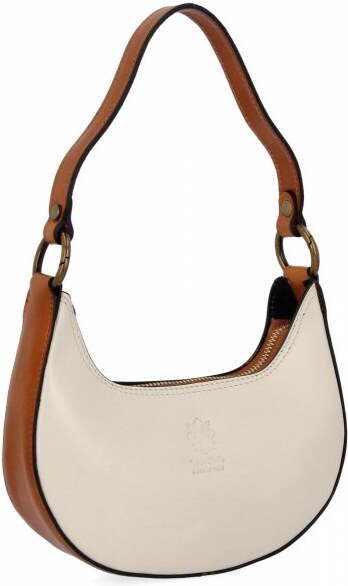 Bőr táska klasszikus Vittoria Gotti bézs 536