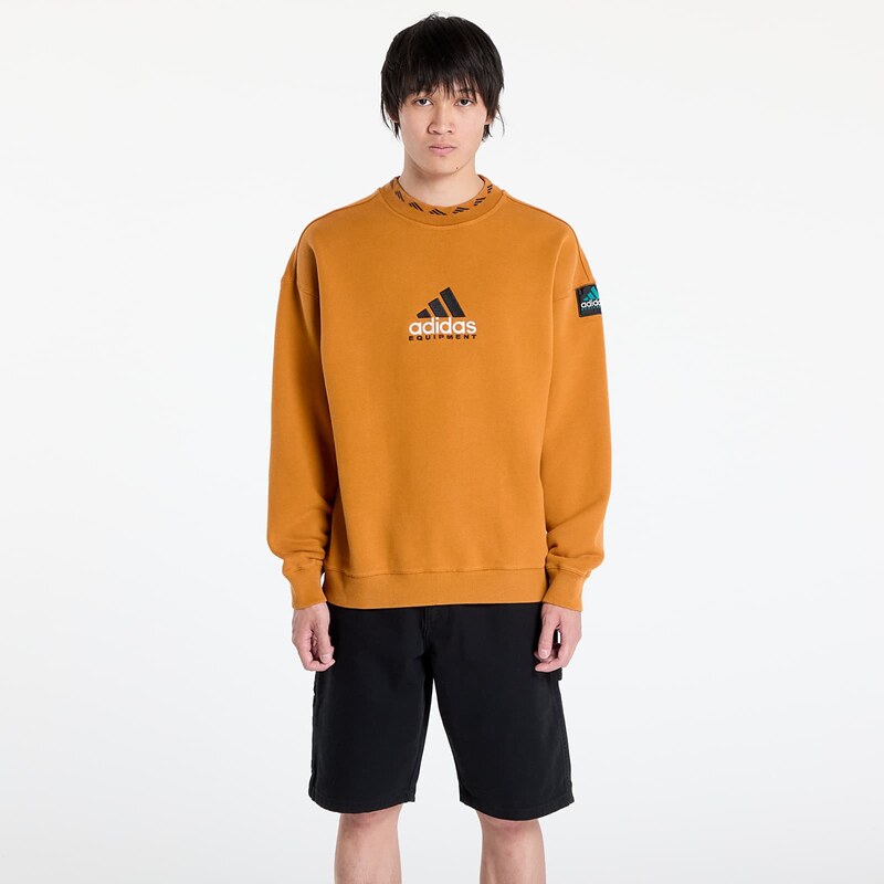 adidas Originals Sweatshirt adidas EQT Wash Crewneck Sweatshirt Craft Ochre/ White L