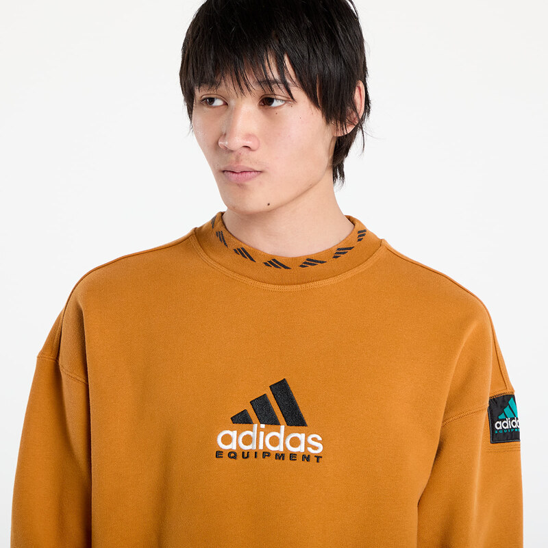 adidas Originals Sweatshirt adidas EQT Wash Crewneck Sweatshirt Craft Ochre/ White L
