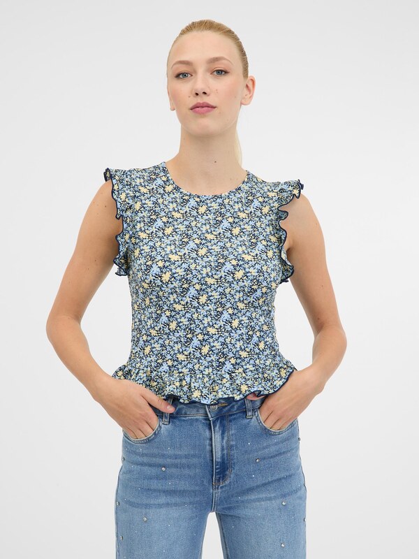 Women's Navy Blue Short Sleeve T-Shirt ORSAY - Women's