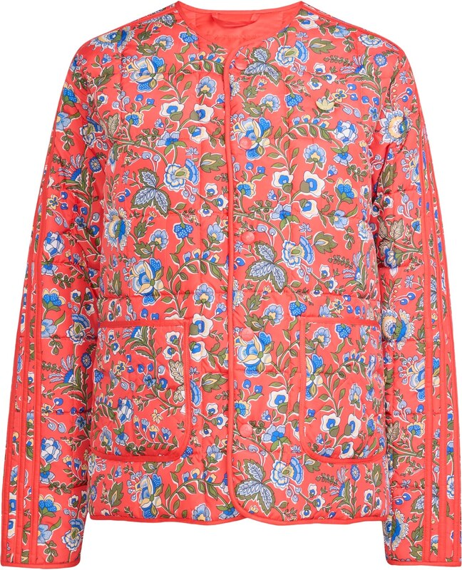 ADIDAS ORIGINALS Átmeneti dzseki 'Adidas Originals x Liberty London' azúr / zöld / narancsvörös / fehér