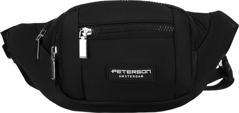 Peterson fekete, tágas övtáska PTN POM-S01