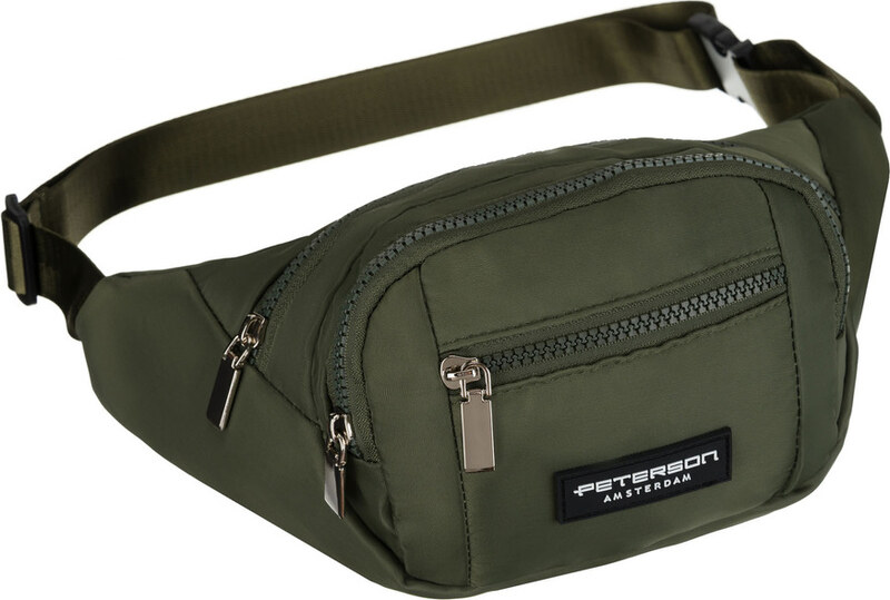 Peterson Khaki színű tágas övtáska PTN POM-S01