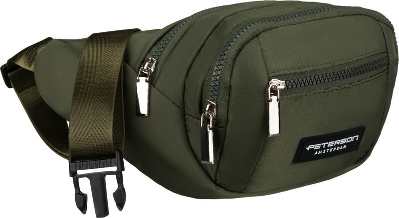 Peterson Khaki színű tágas övtáska PTN POM-S01