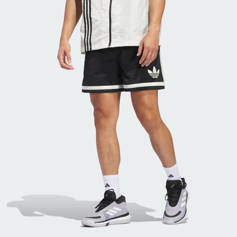 ADIDAS ORIGINALS Nadrág 'Originals Basketball' fekete / piszkosfehér