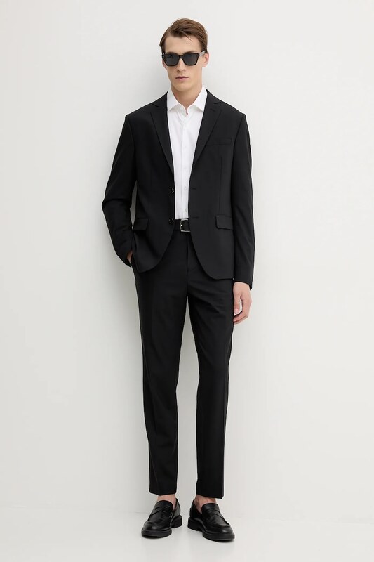 Mos Mosh blézer gyapjú keverékből JAMES