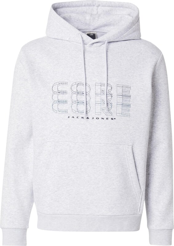 JACK & JONES Tréning póló 'JCOFUSION' tengerészkék / fehér melír