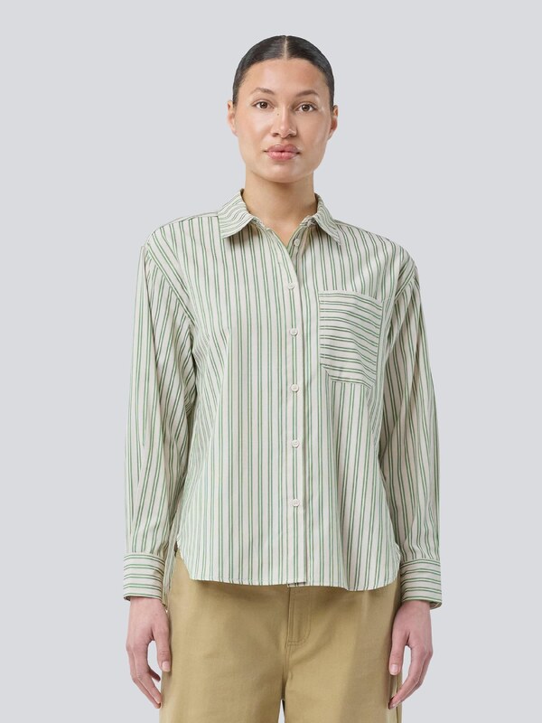 modström Blúz 'Millemd' világoszöld / fehér