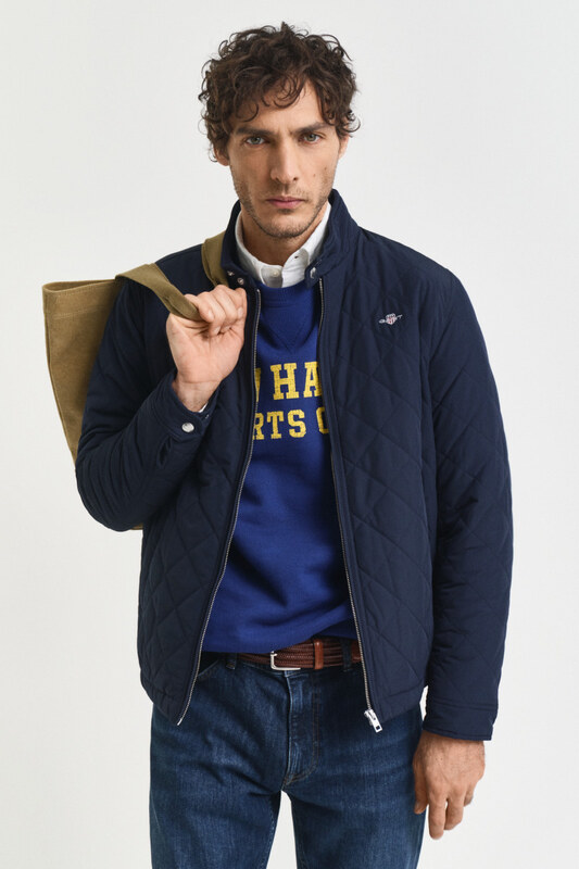 DZSEKI GANT QUILTED WINDCHEATER EVENING BLUE