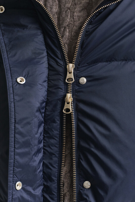 DZSEKI GANT MID LENGTH DOWN JACKET EVENING BLUE
