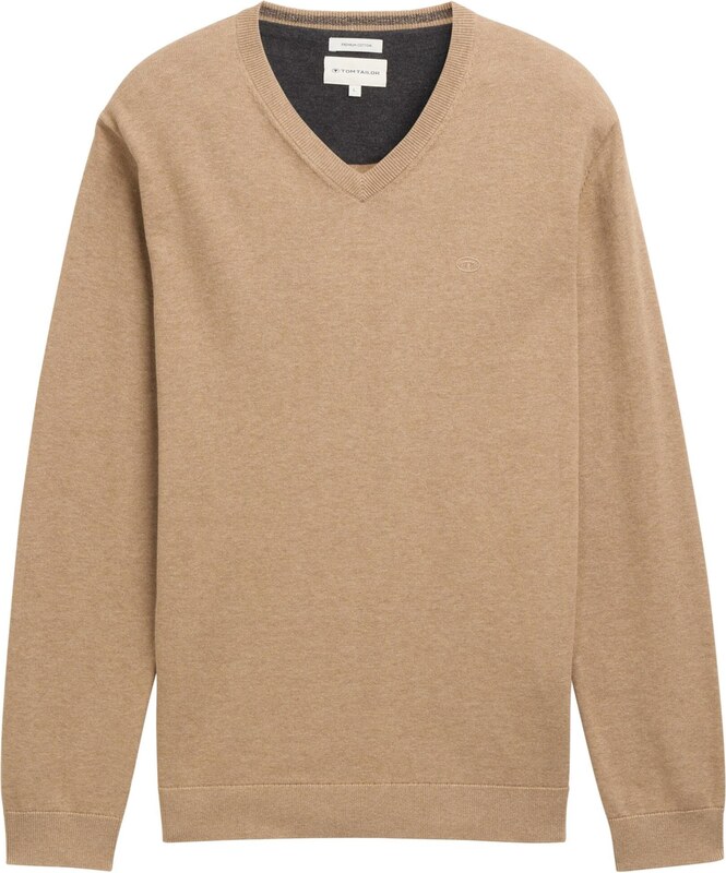 TOM TAILOR Pulóver világosbarna