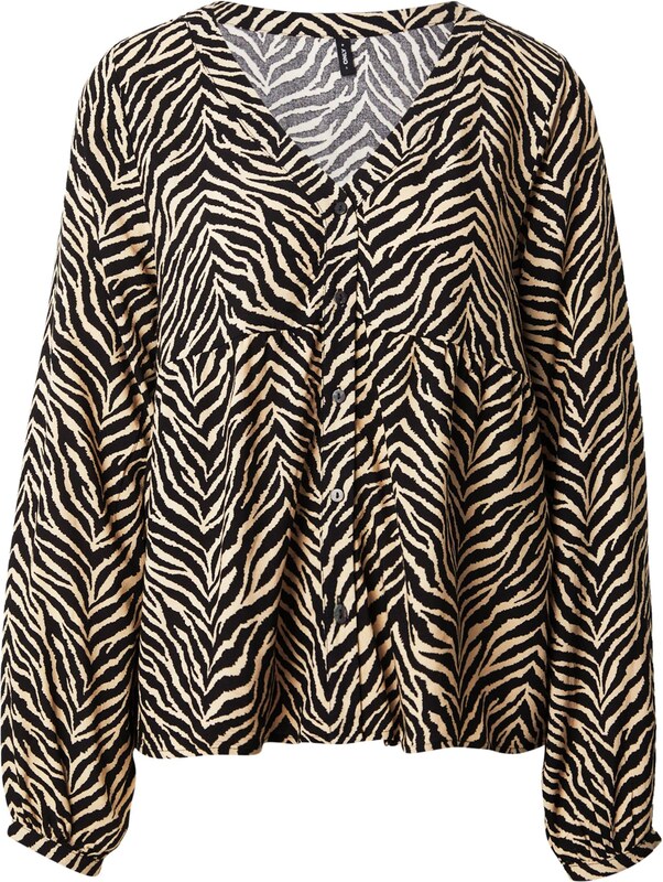 ONLY Blúz 'ONLNOVA EBBA' bézs / fekete