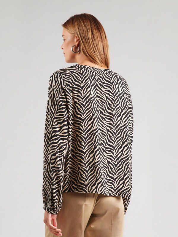 ONLY Blúz 'ONLNOVA EBBA' bézs / fekete