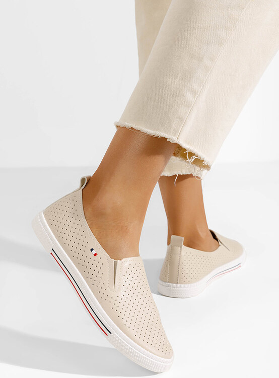 Zapatos Saphira bézs női casual cipő