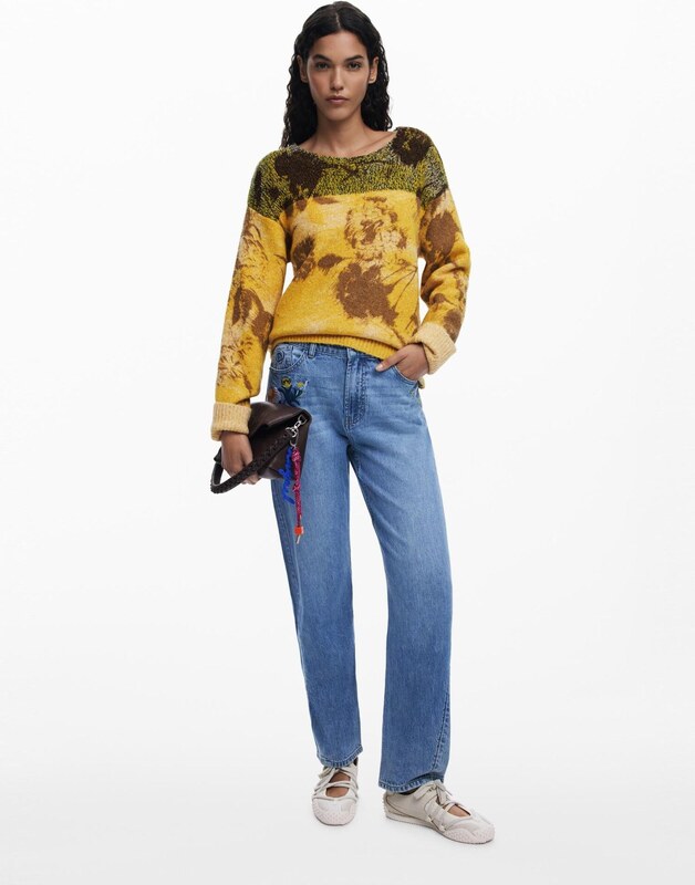 Desigual Pulóver sárga