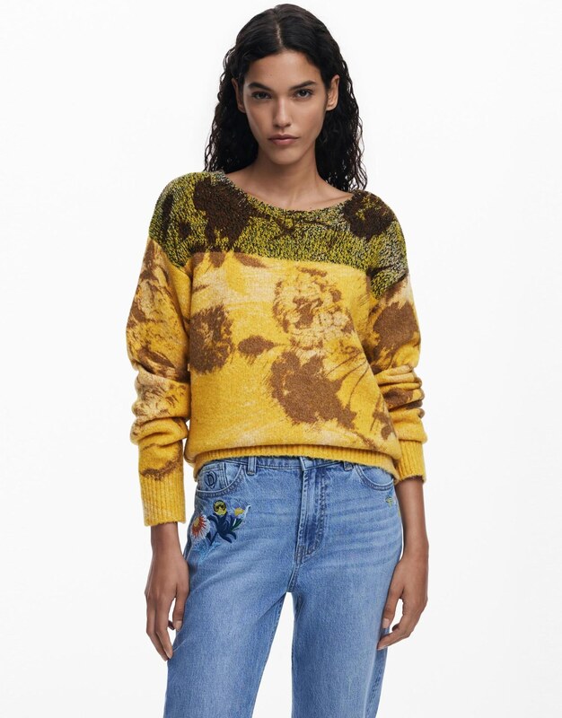 Desigual Pulóver sárga