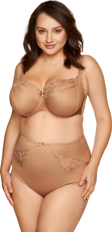 Gorteks Onyx hímzett melltartó bézs színben