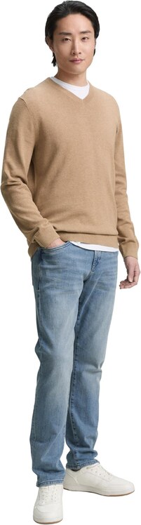 TOM TAILOR Pulóver világosbarna