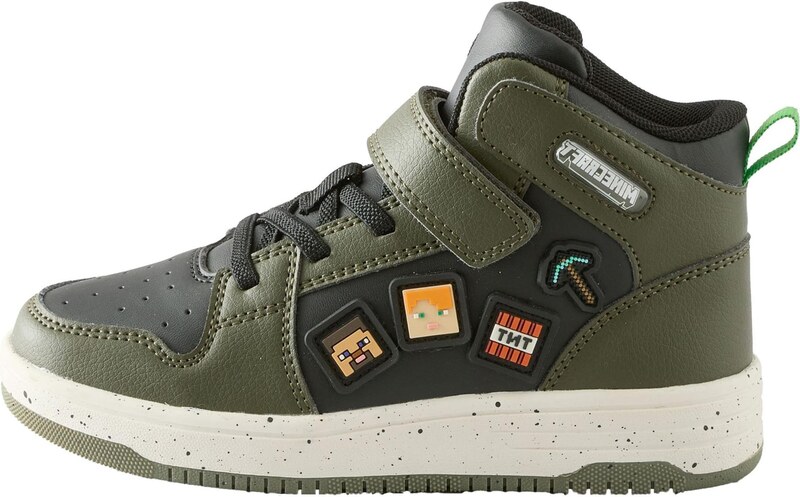 Next Sportcipő 'Minecraft' khaki / narancs / fekete