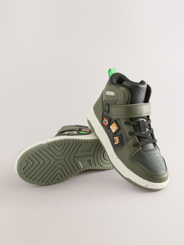 Next Sportcipő 'Minecraft' khaki / narancs / fekete