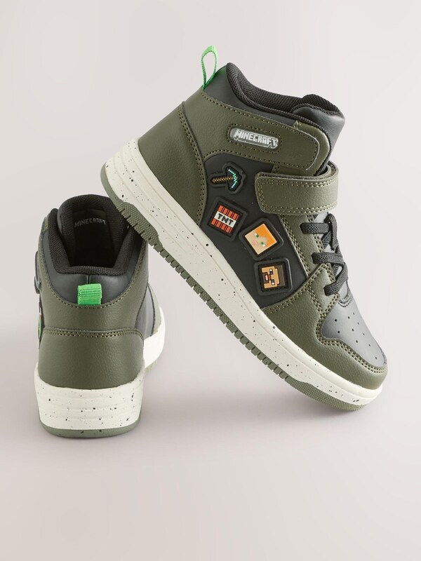 Next Sportcipő 'Minecraft' khaki / narancs / fekete