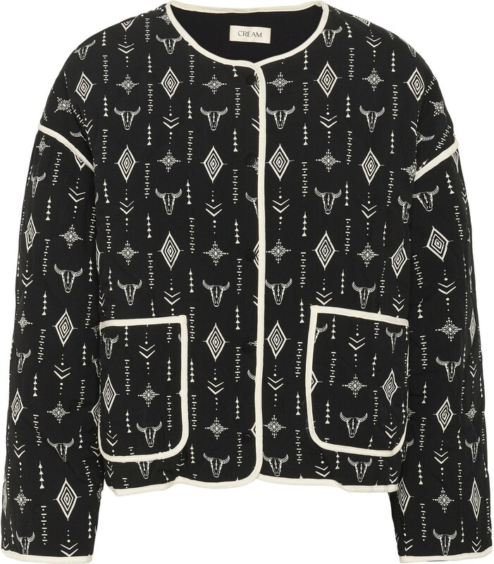 Cream Átmeneti dzseki 'Naomi' fekete / fehér