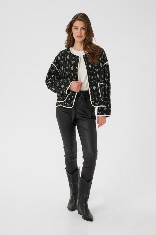 Cream Átmeneti dzseki 'Naomi' fekete / fehér