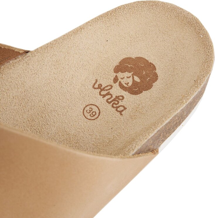 Vlnka Női anatómiai parafa papucs Lola, krém színű 2024-es modell felnőtt cipő