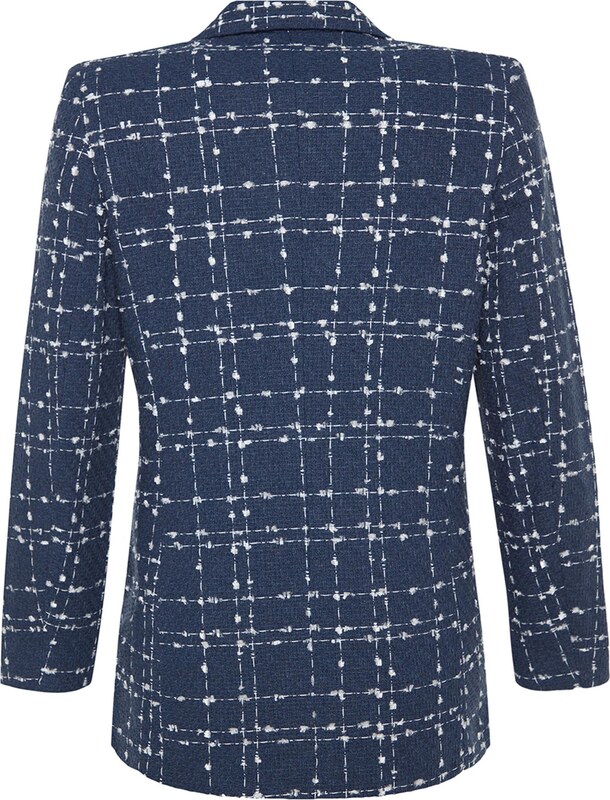 Trendyol Blézer indigó / fehér