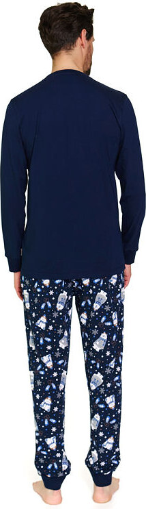 DN Nightwear Papa Bear férfi pizsama, sötétkék