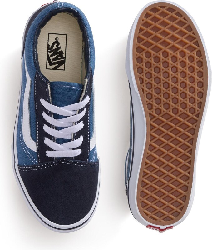 VANS Sportcipő 'Old Skool' tengerészkék / kék farmer / fehér