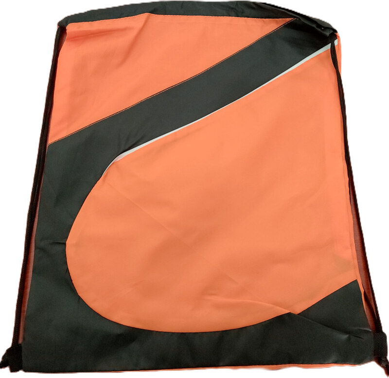 Fényvisszaverő csikos tornazsák, narancs