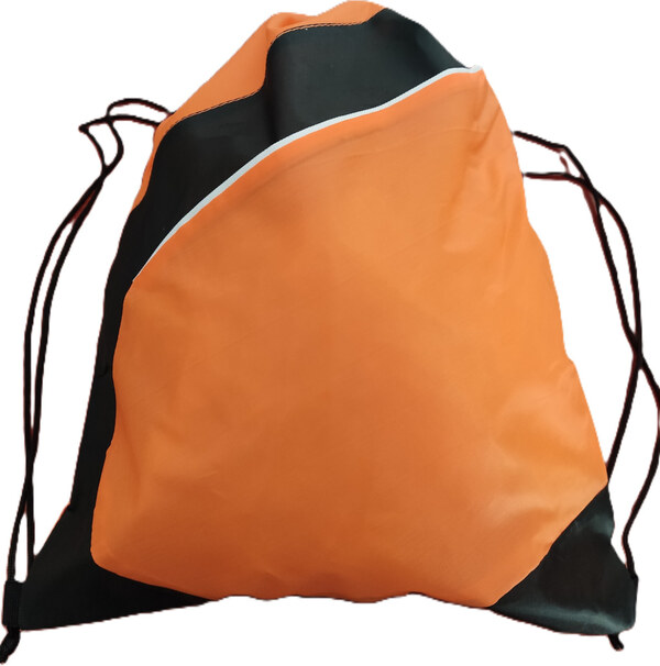 Fényvisszaverő csikos tornazsák, narancs