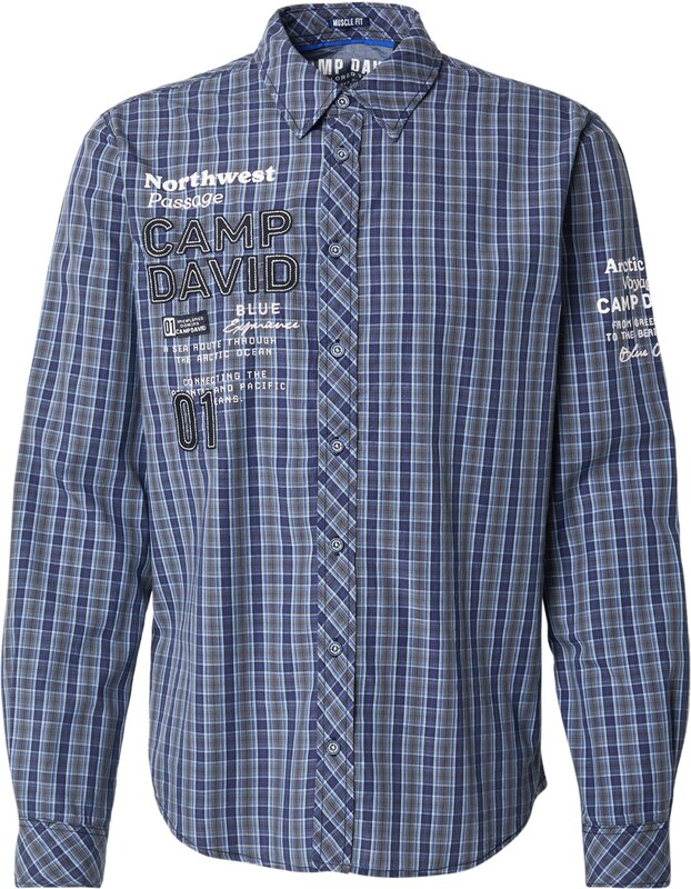 CAMP DAVID Ing kék / galambkék / fehér