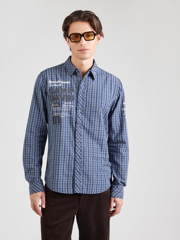 CAMP DAVID Ing kék / galambkék / fehér