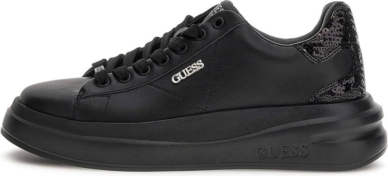 GUESS Rövid szárú sportcipők 'Elbina' fekete