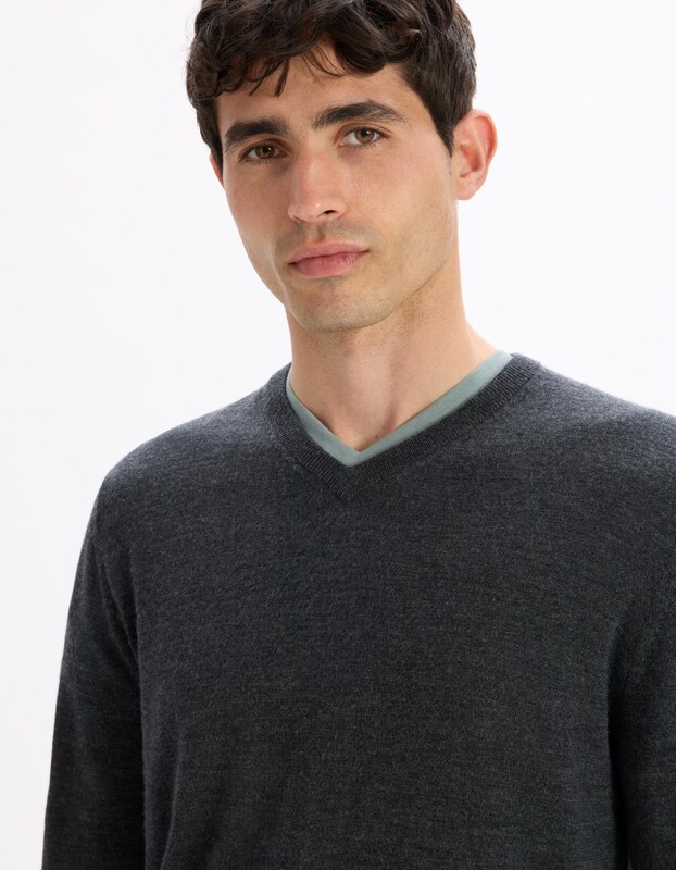 Celio Wool sweater Semeriv merino - Men's