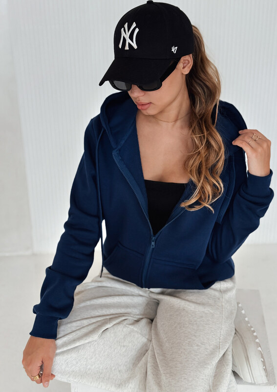 BASIC Sötétkék sportpulóver VICTORIA BY1202