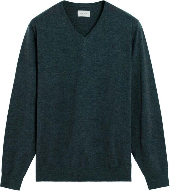 Scalpers Pulóver 'Classic' sötétzöld