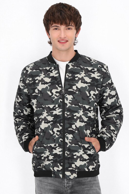 MO Átmeneti dzseki barna / zöld / fehér