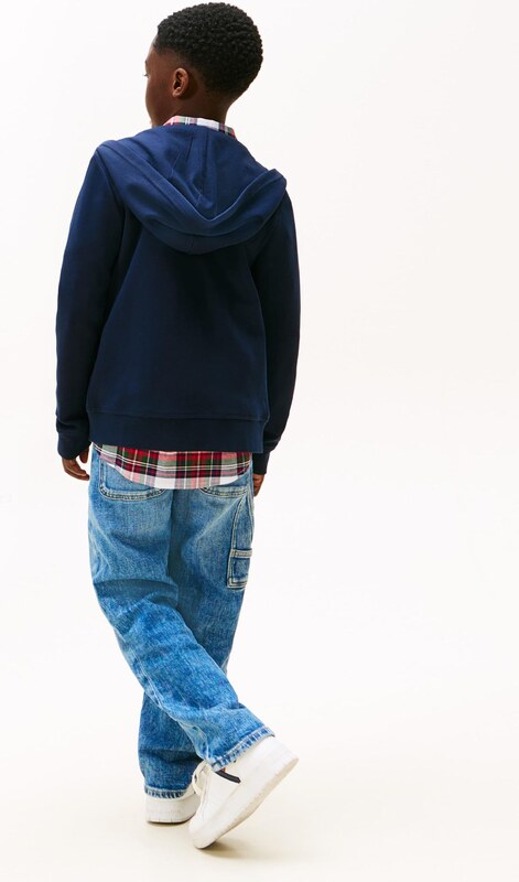 TOMMY HILFIGER Tréning dzseki 'Icons' tengerészkék / sötétzöld / piros / fehér