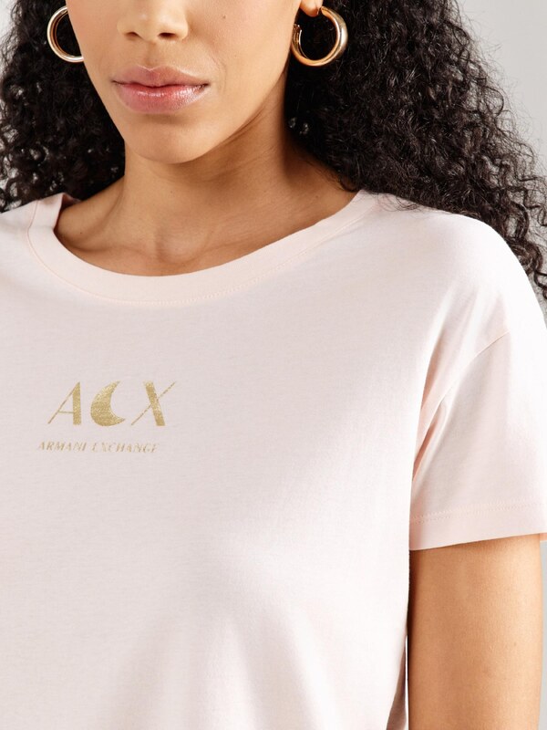 ARMANI EXCHANGE Póló méz / rózsa